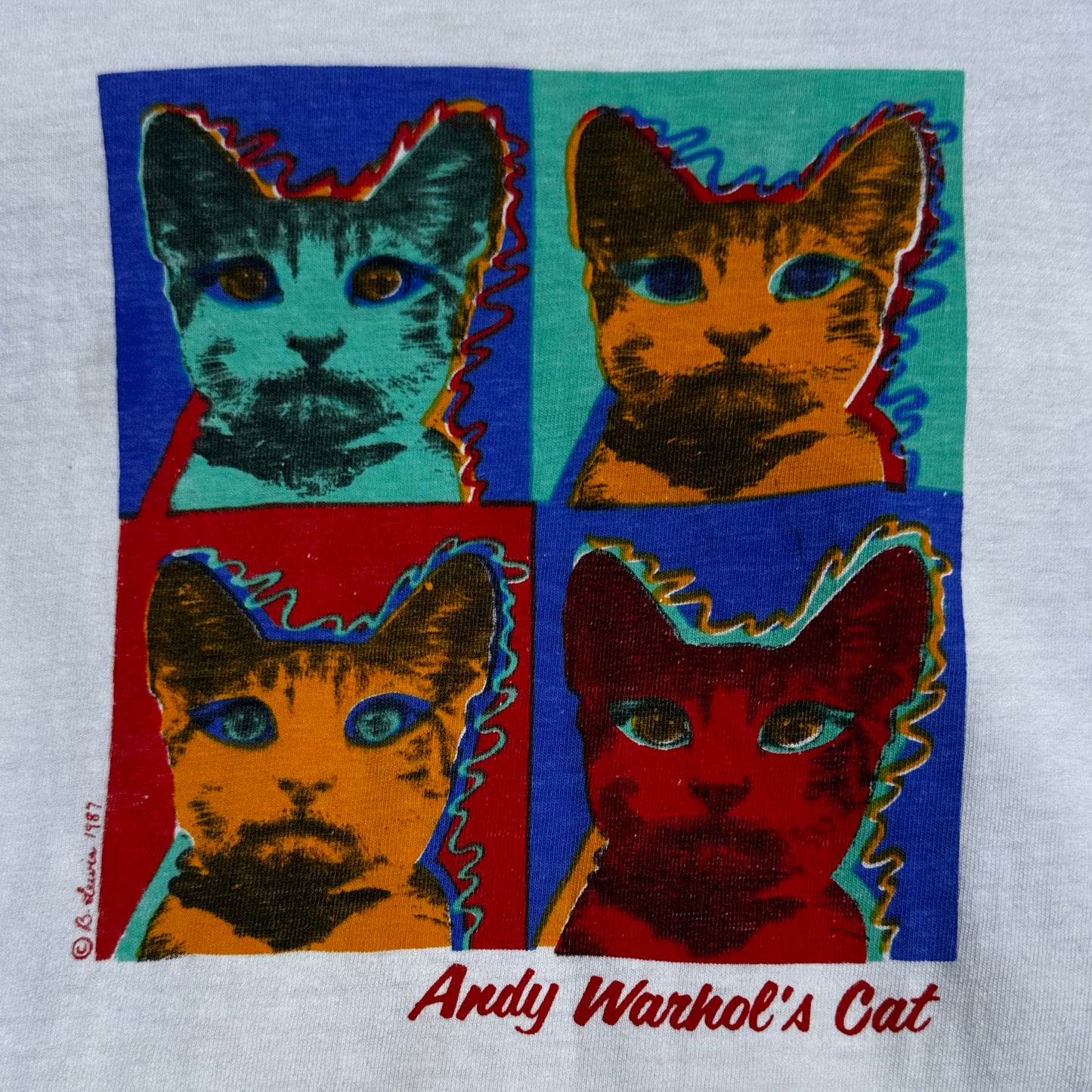 80s Andy Warhol's Cat Tee